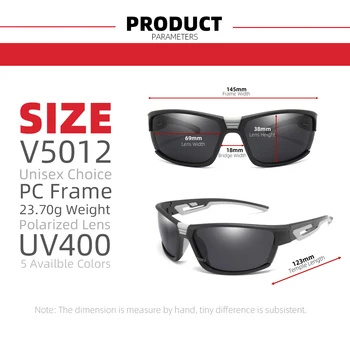 VIVIBEE Sivi Okvir Športna sončna Očala Polarizirana Moški Prostem Očala Ženske Nočno Vizijo 2021 UV400 Ogledalo Odtenki