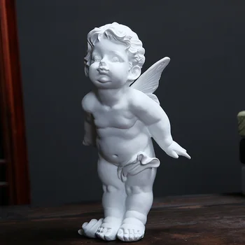 Evropski Poljubljanje Kupid Angel Smolo Kip Okraski Doma Dnevna Soba Namizje Kiparstvo Obrti Naslonjač Trgovina Figurice Za Dekoracijo