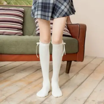 Japonski Čipke Ruffle Tele Nogavice Lok Kawaii Lolita Punca Cosplay Ženske Nogavice Črno Bel Pol Nogavice, 1 par Nogavic
