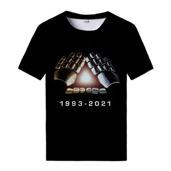 1993-2021 Daft Punk 3D Print Majica s kratkimi rokavi Moda 3D Print Majica s kratkimi rokavi Moški Ženske okoli Vratu Vrh Hip Hop T Sh Harajuku Ulične Tee Vrhovi
