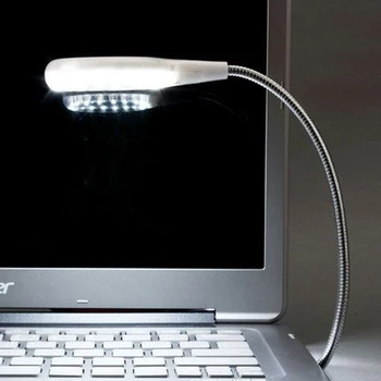 Prenosni USB LED Mini Knjigo, Branje Svetlobe Svetloba namizne Svetilke Prilagodljiv 18leds USB Lučka za Napajanje Banka Laptop Notebook PC Računalnik