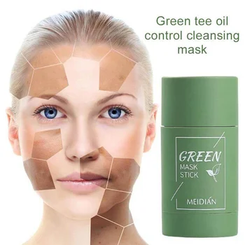 Poreless Globoko Očisti Masko Palico Zeleni Čaj Čiščenje Obraza Masko Palico Za Olje Nadzor Akne, Čiščenje Obraza Za Nego Kože Orodja