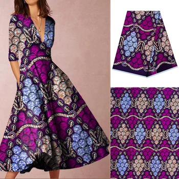 Afrika Ankara Natisne Batik Mozaik Tkanine Pravi Vosek Afriške Mehko Šivalni Material, Bombaž Dobre Kakovosti Tissu Za Obleko Obrti