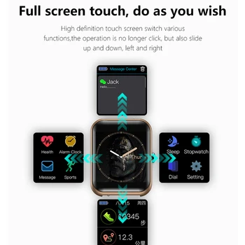 Fitnes Smartwatch GPS Športni Moški Ženske Modro, Pametno Gledati IP68 Vodotesen Bluetooth Srčnega utripa Za Xiaomi Apple Huawei M