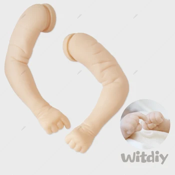 Witdiy Halow 46 CM Prerojeni baby doll kit Unpainted prerojeni kit Veren kit Rodi punčko komplet praznih delov