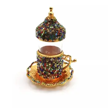 Turški Čaj Določa arabski Skodelice Nastavite Verodostojno Čaj Določa arabski Čaj Sklopov 6 Kave Skodelice Nastavite Espresso Določa Baker Čaj Določa Čaj Steklo