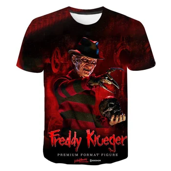 2021 poletje nova moška T-shirt Freddie Kruger 3D tisk T-shirt grozljivka Elm Street fashion priložnostne kratek sleeve zgornji del
