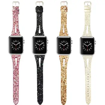 Primeren za Apple Watch band 6 žensk barve watch trak 44 42MM 40 MM 38 MM za iWatch 5 4 3 2 1 pašček za zapestje Pravi leathe