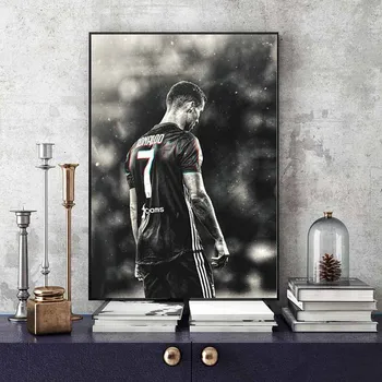 Nogometni Star Cristiano Ronaldo Ozadju Plakat Platno Slikarstvo Moderna Dnevna Soba Dekoracijo Doma Zidana (Brez Okvirja)
