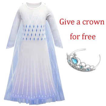 Elsa Oblačenja za Dekleta, Otroci Božič Cosplay Elza, Ana Snow Queen 2 Princesa Kostum Otroki Pustni Rojstni dan Oblačila