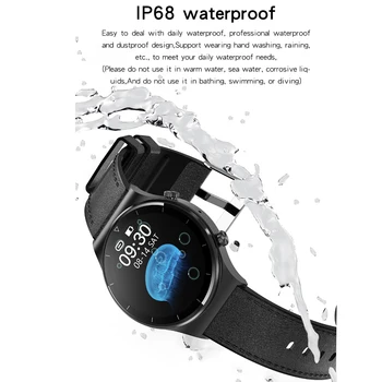 2021 Bluetooth Klic Pametno Gledati Moške IP68 Srčni utrip Spanja Monitor EKG PPG Fitnes Smartwatch Za Android iOS Huawei PK GT 2 Pro