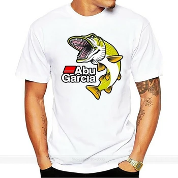 Vroče prodaje moški majica s kratkimi rokavi Abu Garcia Velike Ribe Ribolov Logotip Moških, Črno Majico, Velikost S M L XL 3XL 2XL moški tshirt ženske t-shirt