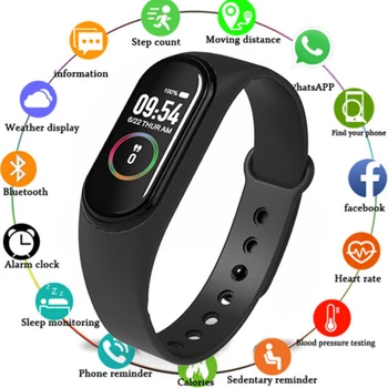 M4 Smart Watchs Šport Zapestnice Za Ženske LED Zaslon Fitnes Traker Bluetooth Nepremočljiva Lady Watchs Športne blagovne Znamke digital ura