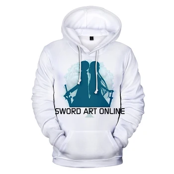 Smešno SAO Sword Art Online Hoodies Moški/ženske 3D Tiskanja Hooded Športna Majica Moški Ženske Smešno 3D Hoodies Sword Art Online