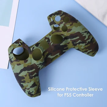 Za DualSense Krmilnik Kože Prikrivanje Silikonske Gume Zaščitnik Primeru Kritje za PlayStation 5 PS5 Krmilnik Dodatki