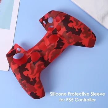 Za DualSense Krmilnik Kože Prikrivanje Silikonske Gume Zaščitnik Primeru Kritje za PlayStation 5 PS5 Krmilnik Dodatki
