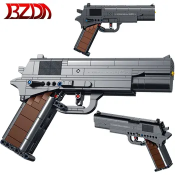 BZDA M1911 Avtomatsko Pištolo gradniki G18 Avtomatsko Pištolo Model Opeke Shootable Igračo Pištolo Rojstni dan Darila Za Otroke