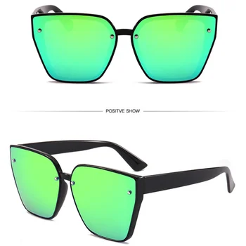 OLOEY blagovne Znamke Trendovska Modna sončna Očala Ženske Velika Mačka Oči Preprost Gradient Barvna Očala za Moške Oblikovalec Vožnje UV400 Oculos