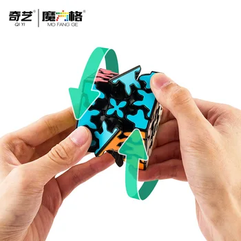 QiYi Prestavi Kocka 3x3 Mofangge Speed Magic Cube Puzzle Igrača, Črno 5.7 cm