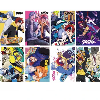 Sk8 infinity Plakati Japonski Anime Plakat Umetniške grafike za Domačo Steno Dekor, Sklop 8 KOS, 11.5 v x16.5in