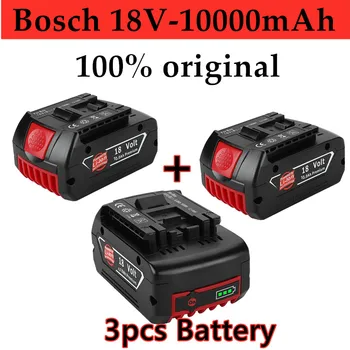 2021 Bosch 18V akumulator 18V 10000mah polnilna 10.0 prenosni zamenjava bat609 lučka + 3A baterija polnilnik