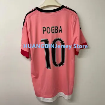 /16 POGBA 10 Retro Roza Football Jersey T-shirt