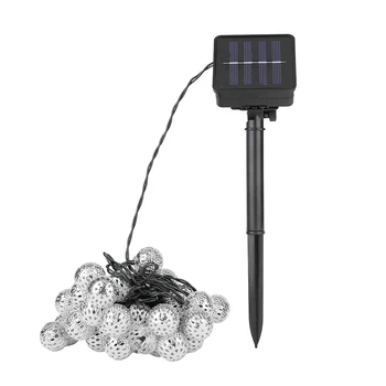 LED Plamen Žogo za Niz Luči Vrt Vodotesna Svetilka Solar Powered Zunanja Razsvetljava za Vrtna Ulica Dekoracijo
