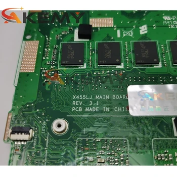 X455LA matično ploščo Za Asus X455L X455LJ X455LN X455LD A455L F455L K455L Laptop mainboard 4G/I3-5010U /I3-5005U