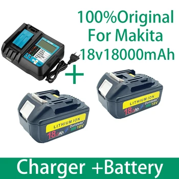 BL1860 Polnilna Baterija 18 V 18000mAh Litij-ion baterija za Makita Baterija 18v BL1840 BL1850 BL1830 BL1860B LXT 400+polnilec