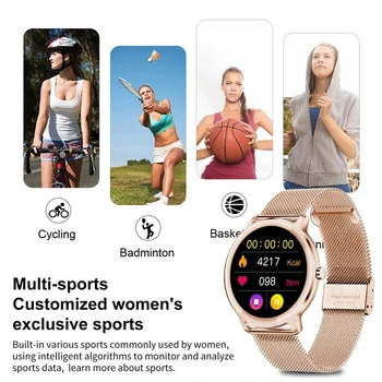LIGE 2021 Nove Pametne Gledajo Ženske, Moške Dejavnosti Tracker Srčni utrip Sphygmomanometer Nepremočljiva Ženske Smartwatch za Xiaomi