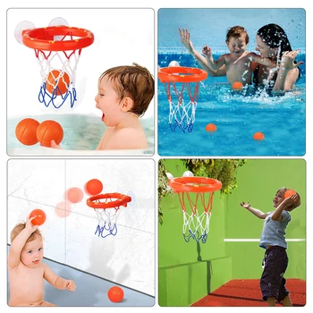 Otrok Kopel Igrače Otroci Streljanje Košarico Kad Vode imajo določene Košarkarski Obroč Neto Igrača za Otroka s 3 Mini Plastični Basketballs