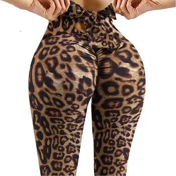 Leopard Dokolenke Ženske Obleke Visoko Pasu Dolge Hlače Za Fitnes Legging Vaja Seksi Push Up Leggins