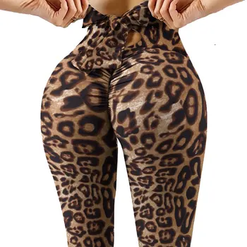 Leopard Dokolenke Ženske Obleke Visoko Pasu Dolge Hlače Za Fitnes Legging Vaja Seksi Push Up Leggins