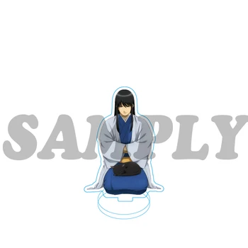 Anime GINTAMA Sakata Gintoki Shimura Shinpachi Kagura Akril Stojalo Slika Zaslona Model Tablice Cosplay Desk Dekor