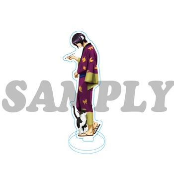Anime GINTAMA Sakata Gintoki Shimura Shinpachi Kagura Akril Stojalo Slika Zaslona Model Tablice Cosplay Desk Dekor