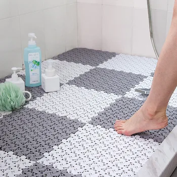 6PCS gospodinjski kopalnica nedrsečo mat PVC gospodinjski votlih kad kad mat vode-dokazilo preplete kopalnica talna obloga 25x25cm