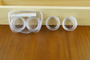 Prenosni Mini Kontaktne Leče Primeru Preproste Oči, Nego Kontaktnih Leč Pinceta Škatla Za Shranjevanje Roza Imenik Polje Posodo Primeru Travel Kit