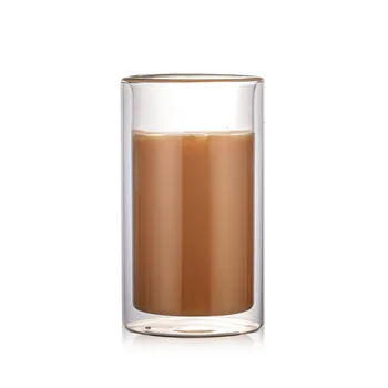 Dvojno Steno Toplotna Izolacija Stekla Kave Vrč Cappuccino Z Mlekom Kava, Črni Čaj, Mleko Skodelice Gospodinjski Pregleden Pivo Vino Steklo