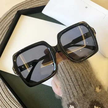 Reggaeon ženske kvadratnih uv400 sončna očala luksuzne blagovne znamke, oblikovanje visoke kakovosti velike okvir gradient modra objektiv
