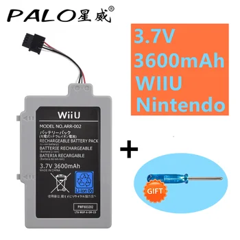 PALO 1PC 3,7 V 3600mAh Polnilna Litij-ionska Baterija +Izvijač za Nintendo Wii U WiiU Krmilnik Palčko Gamepad Baterije