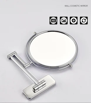 Nastavljivo Ogledalo Ličila 3X 5X 7X 10X Povečevalno 8 cm HD dvostranski Wall Mount Ogledala Za Kopalnice Make up Nečimrnosti Ogledalo