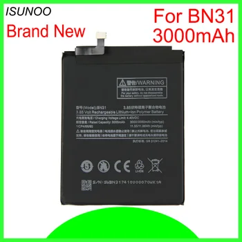 2pcs/veliko BN31 Baterija Za Xiao Mi Mi 5X Mi5X za Redmi Opomba 5A 5A pro 3000mAh