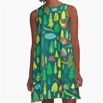 Moda za Ženske poletne obleke prašička vijolično Natisnjena S-Line Boho Obleko za ženske harajuku Seksi dame mini kratek plaža obleko