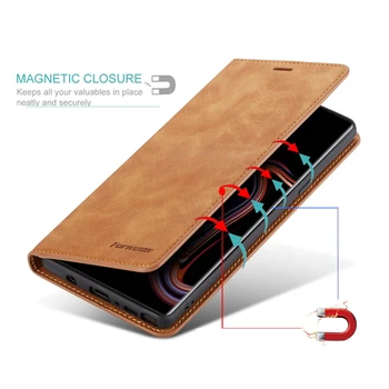 Luksuzni Usnjena torbica Za iPhone XR XS 11 Pro Max X Magnetni Flip Denarnice, Vrečke Za iPhone 5S SE 6 6S 7 8 Plus Kartico sim Knjigo Kritje