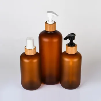 Prazno 120ml 250 ml 500 ml Losjon Črpalka Steklenico hišnega LJUBLJENČKA Motnega, Svetlo Rumena Kozmetični Vžigalnike Šampon Gel za Prhanje Sanitizer Steklenico