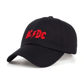 Visoka Kakovost Vezene ACDC Baseball Caps Ženske, Moške Bombaž vrnitev žoge Vizir Baseball Kapice, Nastavljiv