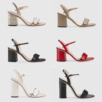 Ženske čevlje 34-42 nov vsestranski Evropi in Združenih državah, s tanko peto, moda open toe visokih petah kvadratnih sandali