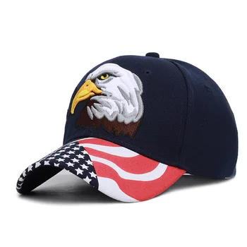 20 spot orel vezenje baseball skp Ameriško zastavo skp dežnik bombaž ZDA ukrivljen kapi topi prikrivanje