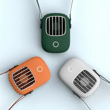 Vratu Fan Električna Polnilna Visi Hladilni Ventilator USB Nastavljiv Prenosni Hladilnik Zraka za Dom šport na Prostem potovanja urad