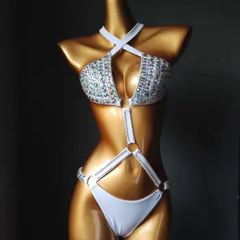 2020 venera počitnice novo crossocheilus diamond bikini komplet seksi ženske kopalke nosorogovo bikini push up kopalke